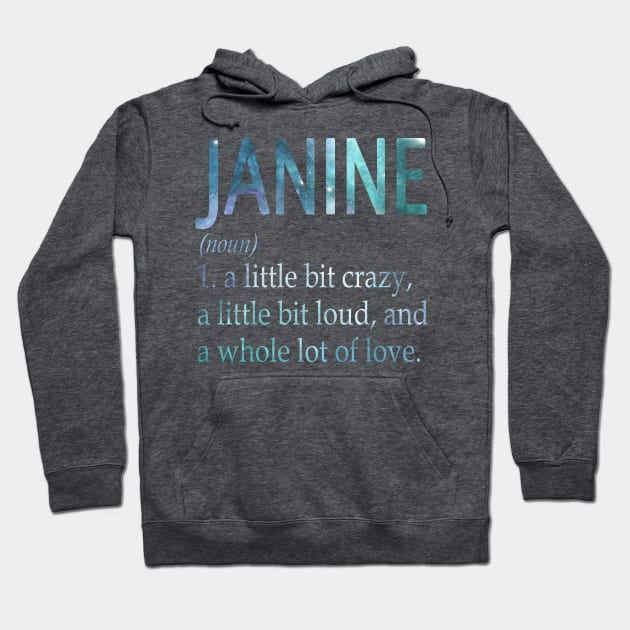 Janine Hoodie by Ban Guns Not Books- Typography fullcolor